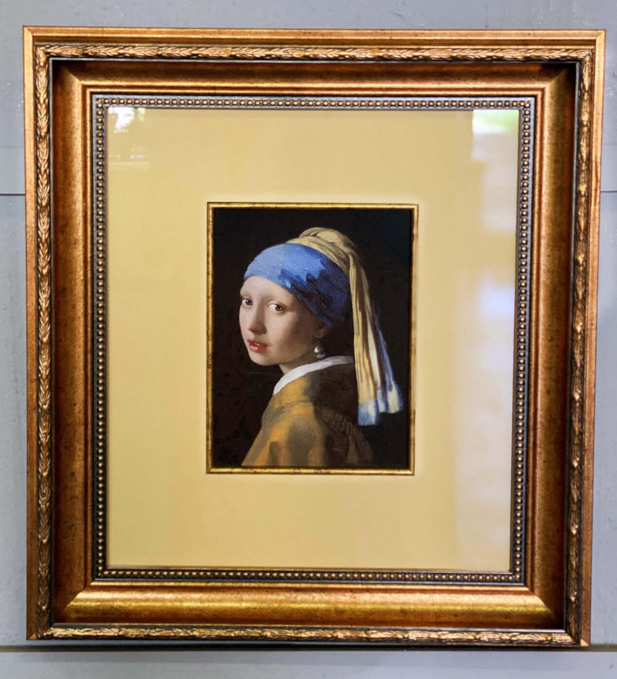 Framed print of Girl with the Pearl Earring